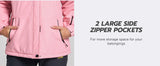 TACVASEN Winter Fleece Lined Hooded Parka Jacket Womens Ski Snowboard Warm Coats Waterproof 5 Zipper Pockets Windbreaker Outwear
