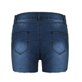 Sexy Hot Slim Denim Shorts Women Fashion Trendy All-match Solid Color Tight High Waist Short Jeans Lady Commuting Cowboy Outfits