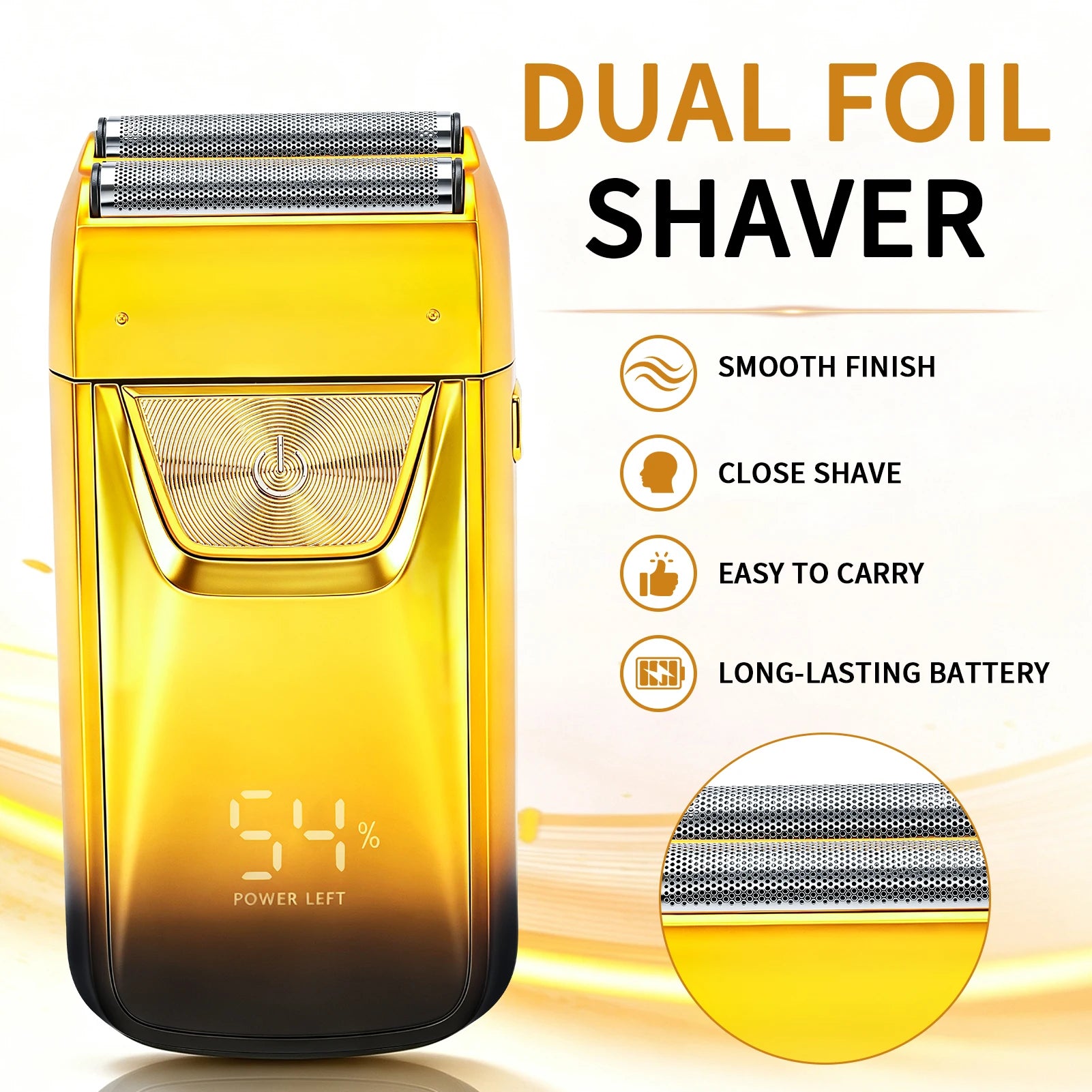 Grooming Kit for Men, Electric Hair Clipper, T-Blade Trimmer, Foil Shaver and Nose Trimmer, Rechargeable Cordless