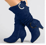 New Fashion Autumn Spring Winter Women Boots Retro Sexy The Knee Long Boots Thin High Heel Boots Platform Women Shoes Plus Size