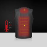 Winter 9/5 Zone Heating Jacket Fast Heating Safety Long Battery Life USB Smart 3 Heating Levels Clothing Unisex Hiking Cycling