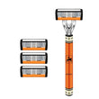 6-Layers Safety Razor Set High Quality Men Shaving Razor Sharp Stainless Steel Changeable Shaver Head Blades