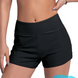 2024 Women Swimsuit Panties Swimwear Beach Shorts High Waist Stretch Sports Tankini Bottoms Menstrual Leakproof Swim Shorts