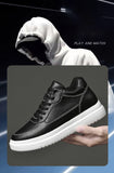High Quality Men Sneakers Elevator Shoes for Men Fashion Casual Shoes Comfortable Leather Sports Shoes Height Increase 6/8/10cm