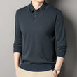 Men's Vintage Sweater Business Casual Pullover Slim Fit Fleece Lined Clothes Fake Two Pieces Knitted Sweaters