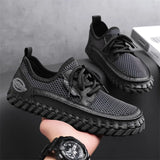 New Trend Man Hiking Shoes Lightweight Soft Mesh Flats Comfortable Non-slip Sneakers Outdoor Casual Sports Shoes Men's Trainers