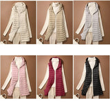 NewBang Women Sleeveless Long Waistcoat Autumn Winter Ultra Light Down Vest With Hooded Female Portable Duck Down Coat