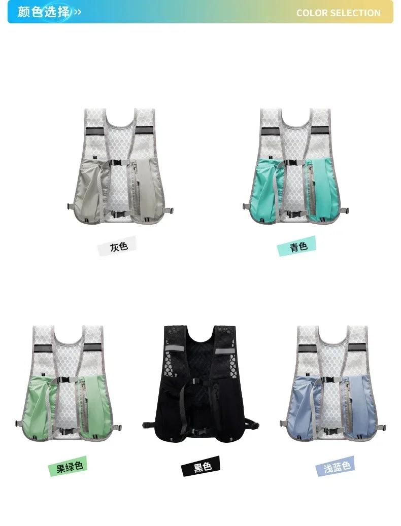 Women Men Running Hydration Vest Camping Hydration Bladder Bag Water Pack Backpack Vest for Trail Hiking Gear Cycling Jogging