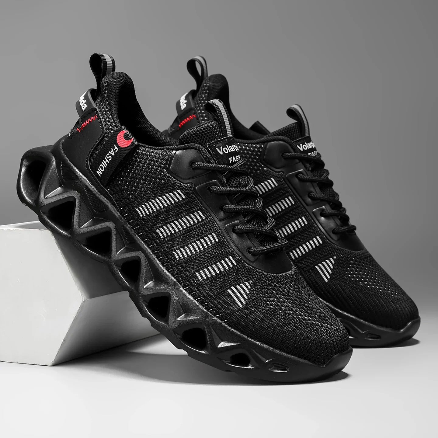 2026 New Unisex Striped Cut-out Sneakers, Breathable Mesh, Non-slip, Shock-absorbing Thick Sole, Stylish and Classic, Versatile for Fashion, Outdoor Jogging, Street Casual Sports Sneakers, Running Shoes