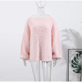 Chic Speckled Knit Cardigan Round Neck Shoulder Pads Long Sleeve Single Breasted Patch Pockets Daily Women Top 2026 Autumn Tops