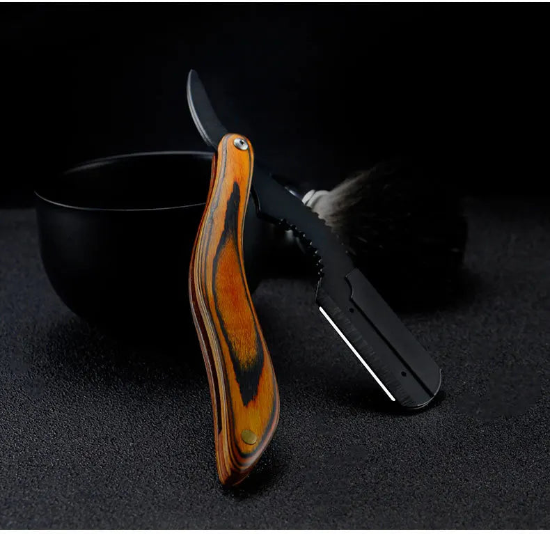Men Barber Razor Professional Manual Shaver Straight Edge Stainless Steel Razor Folding Shaving Shaver Beard Cutter And Blade