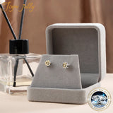 JoyceJelly Moissanite Jewelry Set With 1CT D Color VVS 3EX moissanite stone pass diamond test Wedding Luxury Fine Jewelry gift