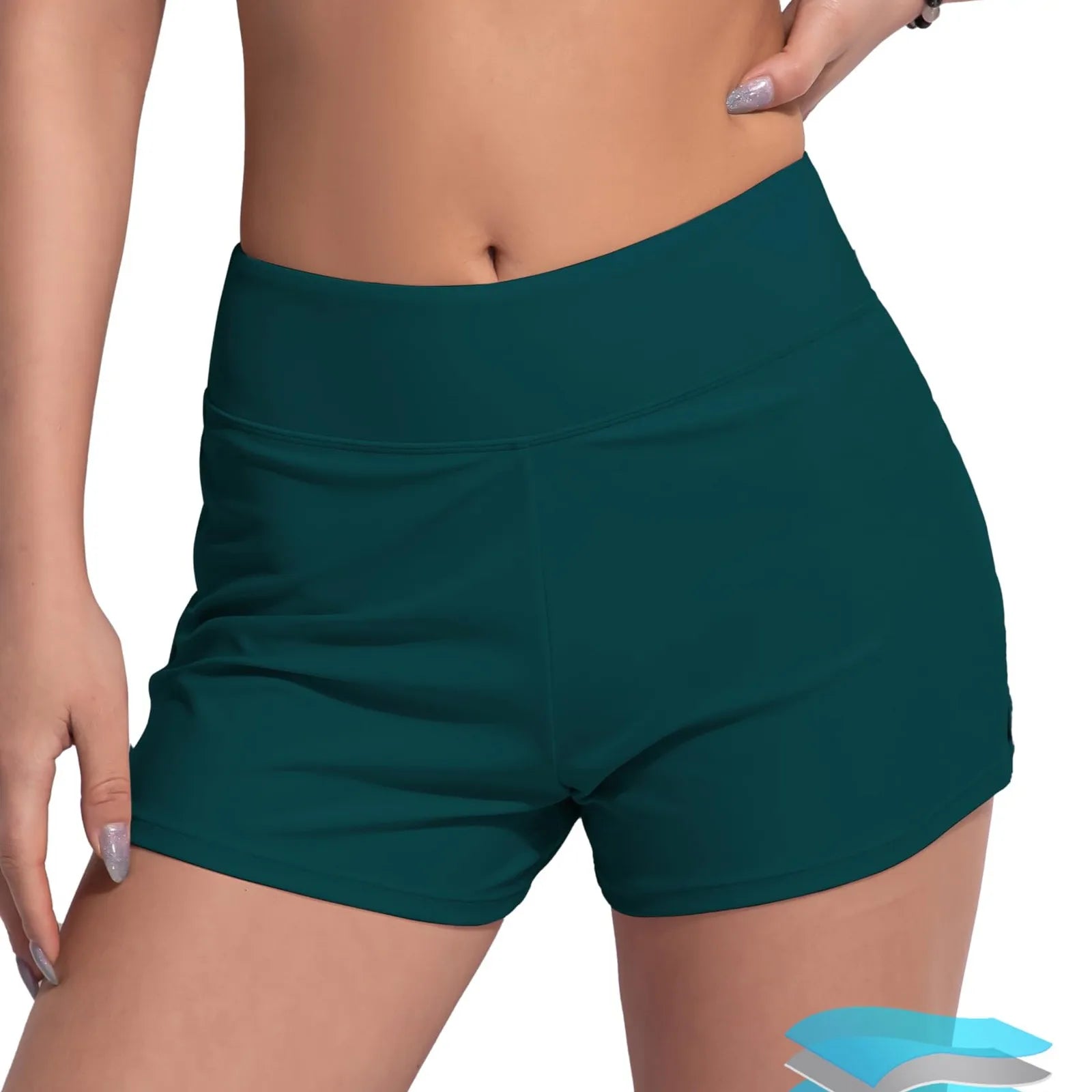 2024 Women Swimsuit Panties Swimwear Beach Shorts High Waist Stretch Sports Tankini Bottoms Menstrual Leakproof Swim Shorts