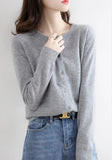 Women Knitted Cardigans Autumn Winter 2025 Round Neck Casual Long Sleeve Tops Solid Basic Soft Sweaters Female