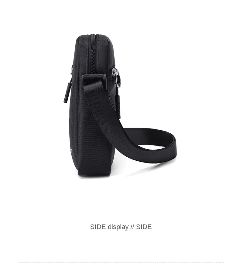 GOLF Mini Shoulder Bag Man Crossbody for Men Black Cross Bag Casual Slim Oxford Small Cell Phone Sling Messeng Bag Lightweight