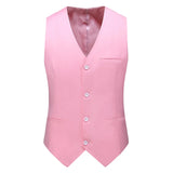 Vest for Men 17 Colors Solid Color Slim Single Breasted Waistcoat Business Fashion Casual High Quality Men Clothing Suit Vests
