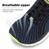 FitVille Wide Toe Box Shoes for Men Cushioned Well Extra Wide Width Shoes Non Slip Wide Lightweight Breathable Running Shoes