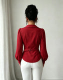Fashion women Blouses and Shirts White Long Sleeve Blouse 2026 New Spring Autumn Basic Tops Chic Women's Shirt for Women office