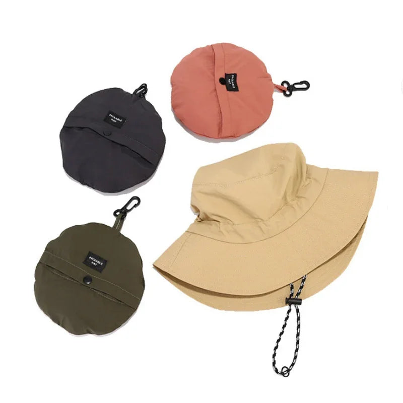 Quick Drying Fisherman Caps Women Men Outdoor Sun Anti-UV Protection Panama Hats Waterproof Camping Foldable Bob Bucket Sunhats