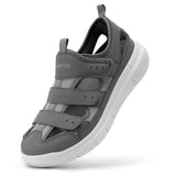 FitVille Summer Men's Wide Width Casual Diabetic Sandals, Lightweight Open Toe Sandals Built-in Arch Support, Effective Foot Pain Relief for Plantar Fasciitis, for Wide & Swollen Feet