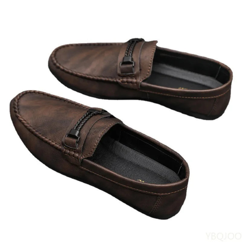 Simple comfortable new spring summer soft soled lightweight men's fashionable versatile men's thick soled breathable men's shoes
