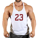 Sleeveless Sweatshirt Muscular Man Gym Shirt Man Men's Clothes Top for Fitness Vests Stringer Clothing Bodybuilding Vest Singlet