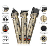HIENA Beard Trimmer for Men Electric Razor Shaver Cordless Hair Clipper Shaving Kit for Mustache Body Nose Ear Hair Cordless