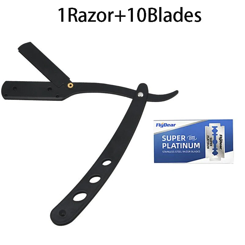 NEW Manual Shaver for Men Barbershop Razor Stainless Steel Shank Is Easy To Use Safety Razor Shaving Razor with Blades