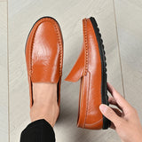 Hot-selling Men's Casual Shoes PU Leather Male Loafers New Arrival Moccasins Light Comfortable Man Driving Wedding Flats Slip-On