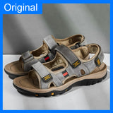 Mens Sandals Soft Non Slip Soles Outdoor Water Hiking Shoes Mesh Quick Drying Breathable Casual Walking Summer Sandals Man