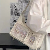 NEW Y2k Japanese Harajuku Shoulder Bag Womens Transparent Ita Bag Girls School Crossbody Bags for Women Female Designer Handbags