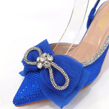 Latest Women's Luxury Diamond Crystal High Heels New Fashion Sandals Party High Heels Elegant Italian Women's Shoes