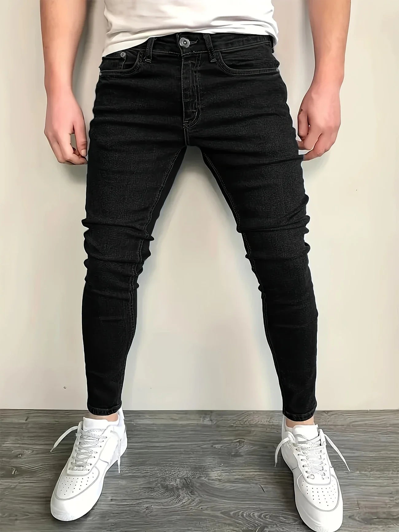 Men's Retro Fashion Jeans Classic Straight Leg Casual Comfortable Fit Men's Clothing