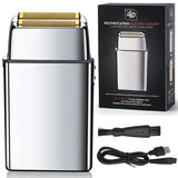 Rechargeable Metal Barber Hair Beard Electric Shaver For Men Electric Razor Bald Head Shaving Machine Finishing Tool