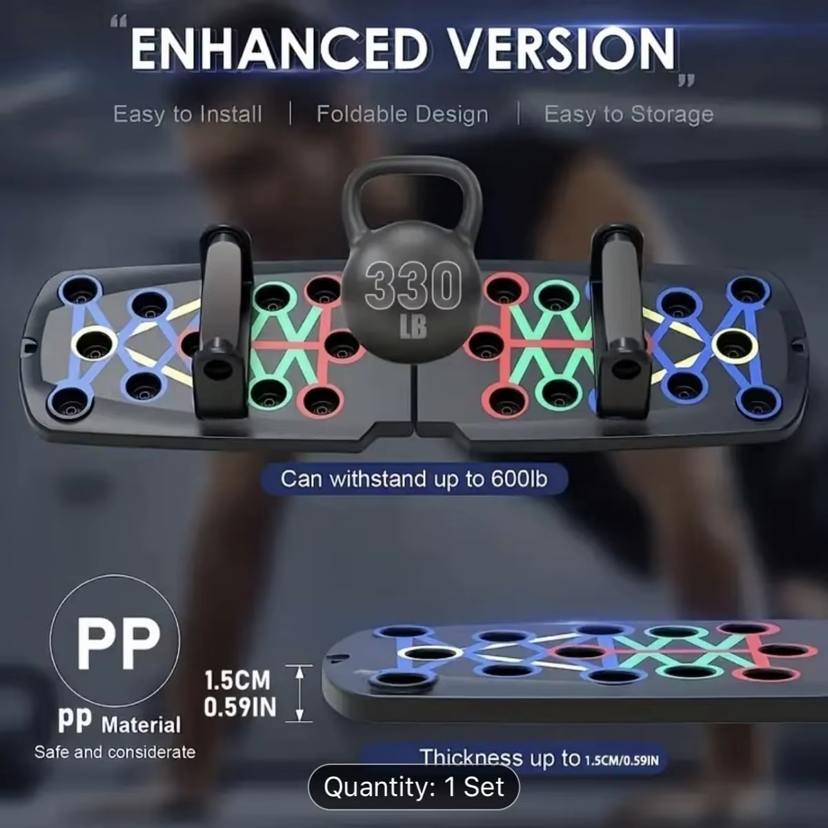 Solid Push up Board Home Workout Equipment Multi-Functional Pushup Stands System Fitness Floor Chest Muscle Exercise Professiona