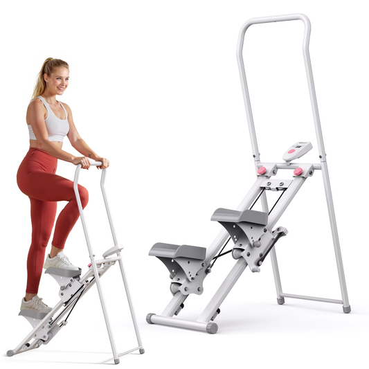 Stair Stepper for Home Gym Exercise New Version Vertical Climber Machine Full-Body Workout Compact Folding Cardio Stepper
