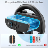 Steering Wheel for N-Switch 2 Joycon (2025), for Switch 2 Racing Wheel for NS2 Racing Games Accessories with Ergonomic Design