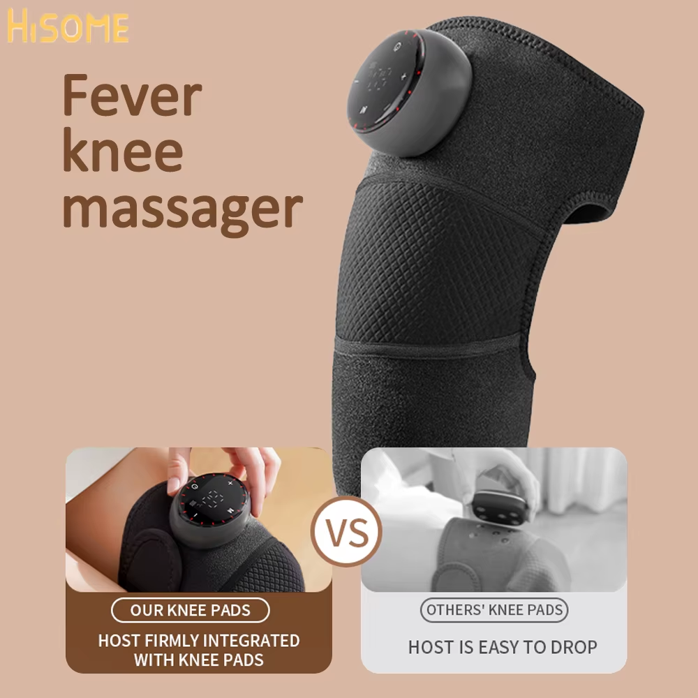 USB Heating Knee Protection Massage for Joint Far-Infrared Knee Shoulder Elbow Pad Wireless LED 5 Levels Hot Compress Massager
