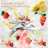 450Ml Portable Juicer Blender 45W Smoothie Maker with Juice Cup Fruit Veggie Ice Crusher Gym-To-Kitchen Gift