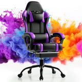 Computer Gaming Chairs for Adults, Ergonomic Computer Chair Office Desk Chair with Wheels, Adjustable Lumbar Support Big and Tal