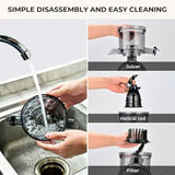 Cold Press Juicer Machine with 5.3 Feed Chute 50Oz Ccity 300W Slow Masticating Extractor for Whole Fruits and Vegetables Automa