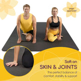 Extra Thick 8Mm Large Yoga Mat, Non-Slip & Eco-Friendly for Home Gym and Barefoot Exercise