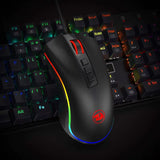 M711 PC Gaming Mice Wired Mouse 7 Programmable Buttons Customizable RGB 10,000 DPI Ergonomic Mouse
