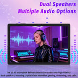 2025 Android 15 Tablet, 12GB RAM, 128GB Storage with 1TB Expandable Memory, 10.95-Inch Display, Octa-Core Processor, Dual Cameras, 8000mAh Battery with 18W Fast Charging