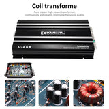 Aluminum Alloycar Audio Power Amplifier High-Power 4-Channel 5800W Amp 12.0V Ultra-Thin Four-Way Power Amplifier Class A/B