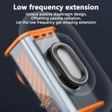 K07 Transparent Mecha Wireless Speaker Bluetooth-Compatible 5.0 600Mah Portable Speaker Built-In MIC 3 LED Light Modes