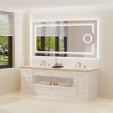 LED Mirror Bathroom Wall Mounted Magnifying Mirror for Washroom Toilet Shower Vanity Makeup Shaving Mirrors