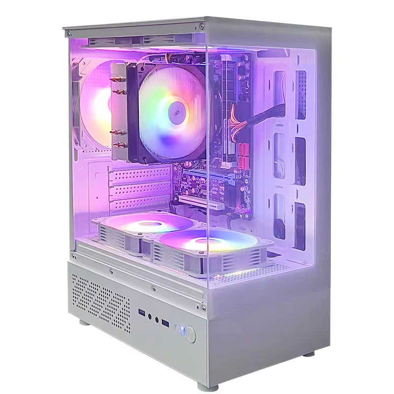 Gaming PC with AMD A8-7680 Processor/16 GB RAM/512G Ssd/Windows 11 Home with AMD Radeon R7 Graphics White Pc Gamer