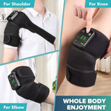 Rechargeable Electric Knee Massager 3-In1 Heated Vibration Pad for Joint Pain Relief Elbow Shoulder Arthritis Support Belt