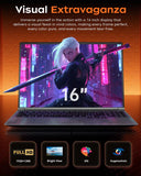 ACEKAMAS 16" Laptop Gaming Intel Core I7-6700Hq GTX 1060 IPS Windows 11 Pro Laptops Computer 16GB DDR4 1TB SSD Notebook Gamer PC